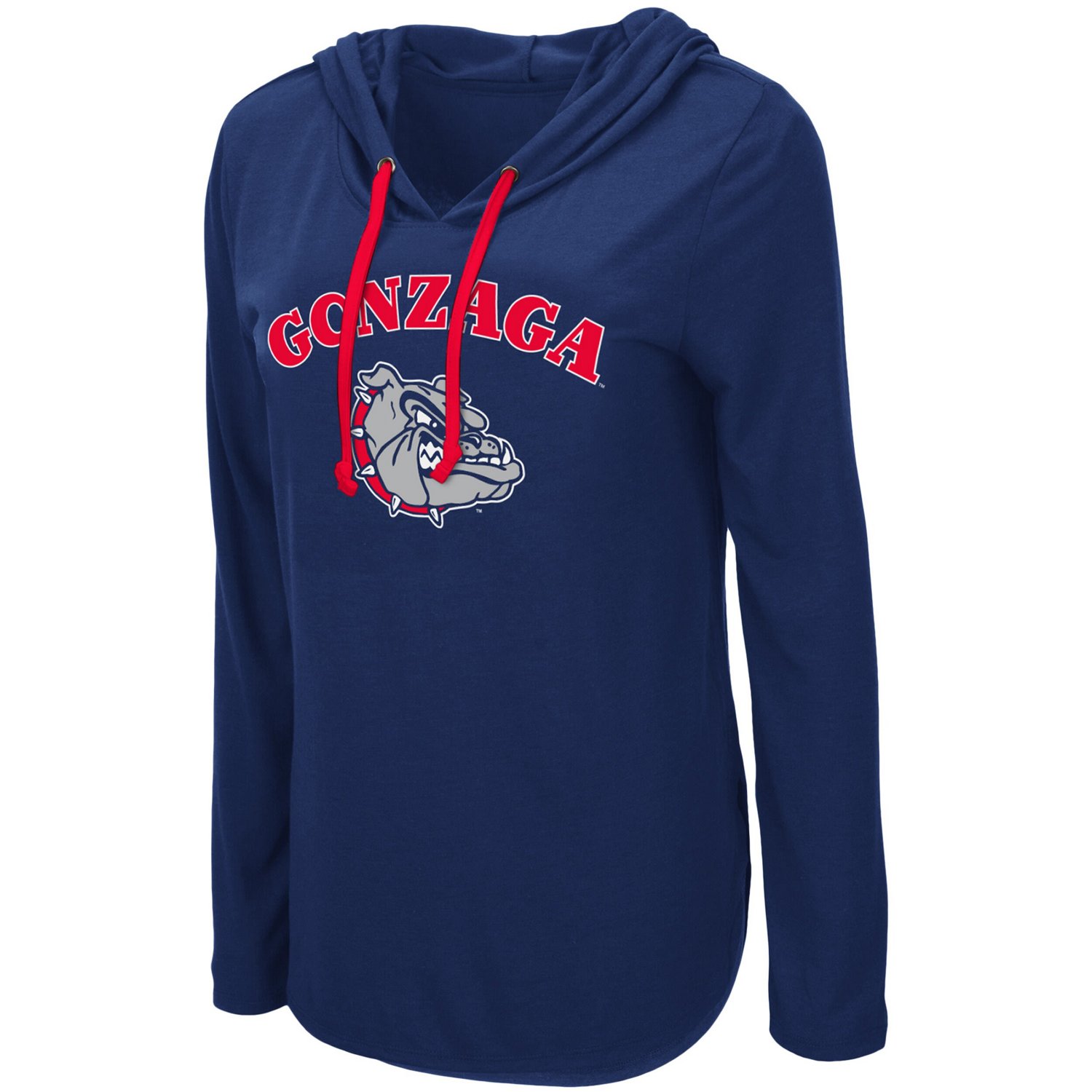 Colosseum Gonzaga Bulldogs My Lover Lightweight Hooded Long Sleeve T-Shirt - view number 2