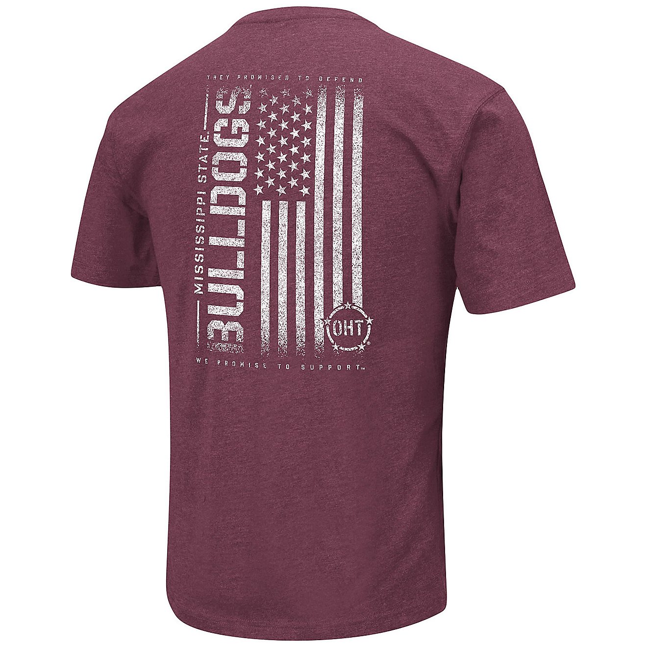 Colosseum Heather Mississippi State Bulldogs OHT Military Appreciation Flag 20 T-Shirt                                           - view number 3