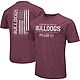 Colosseum Heather Mississippi State Bulldogs OHT Military Appreciation Flag 20 T-Shirt                                           - view number 1 selected