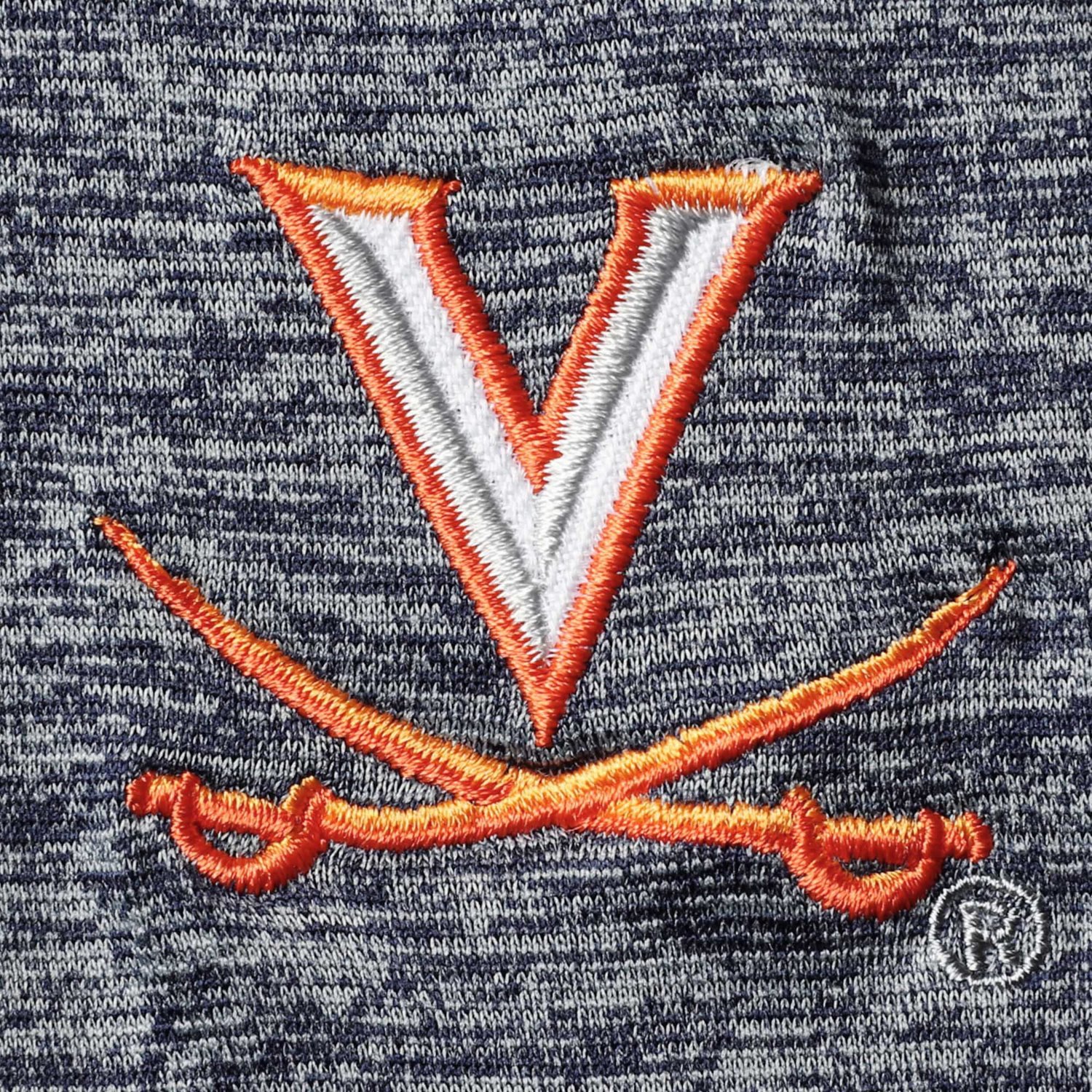 Colosseum Heather Virginia Cavaliers Down Swing Raglan Team Polo