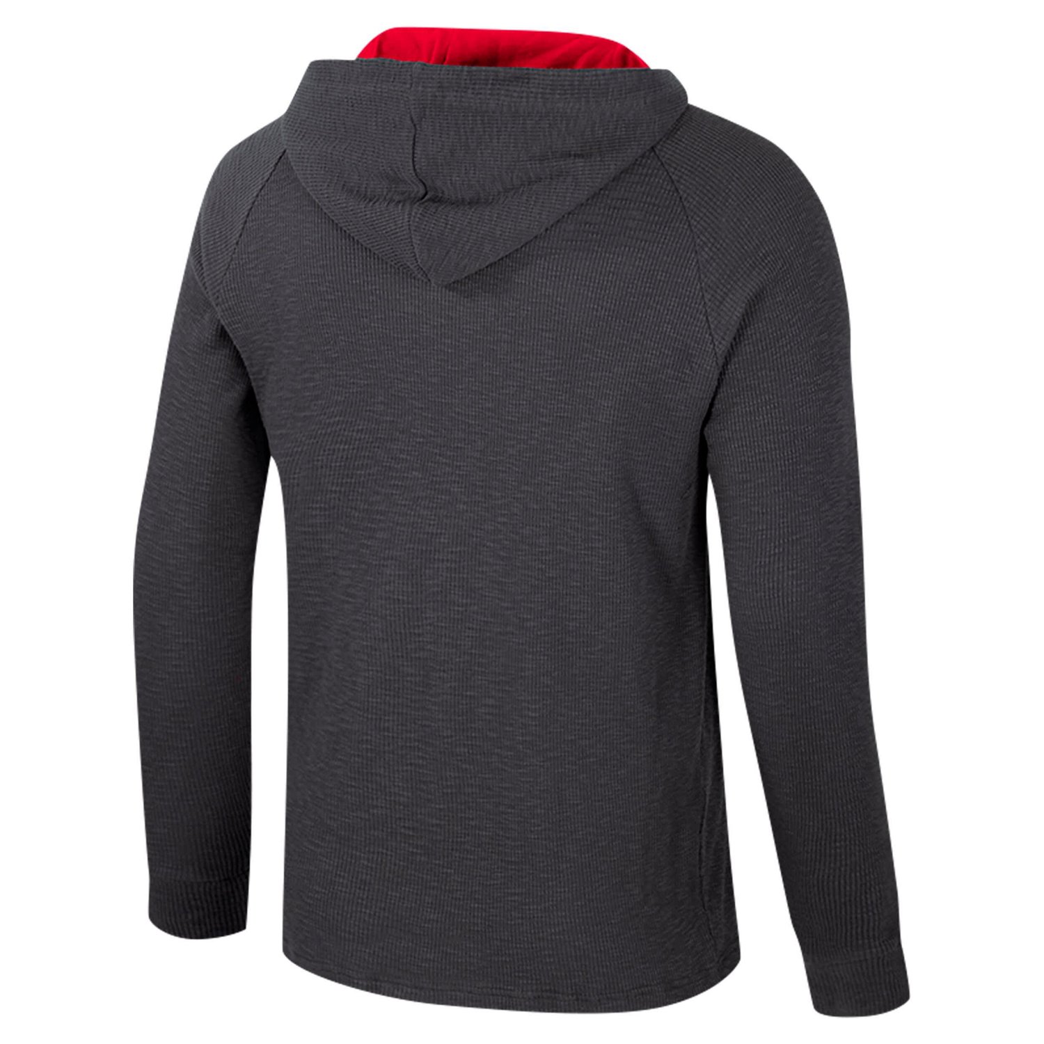 Colosseum Houston Cougars Dujour Ralgan Long Sleeve Henley Hoodie T-Shirt                                                        - view number 3