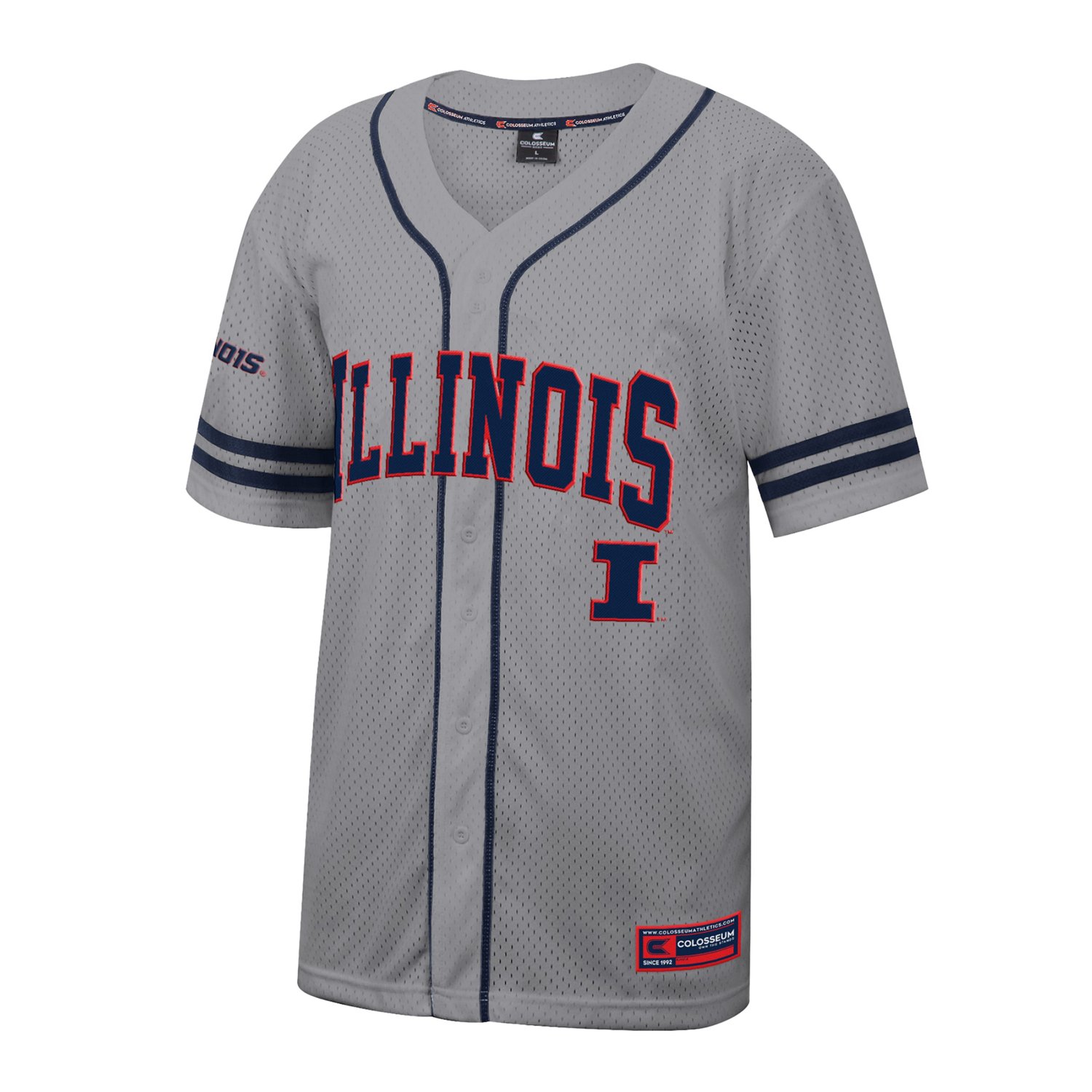 Colosseum Illinois Fighting Illini Free Spirited Baseball Jersey - view number 2