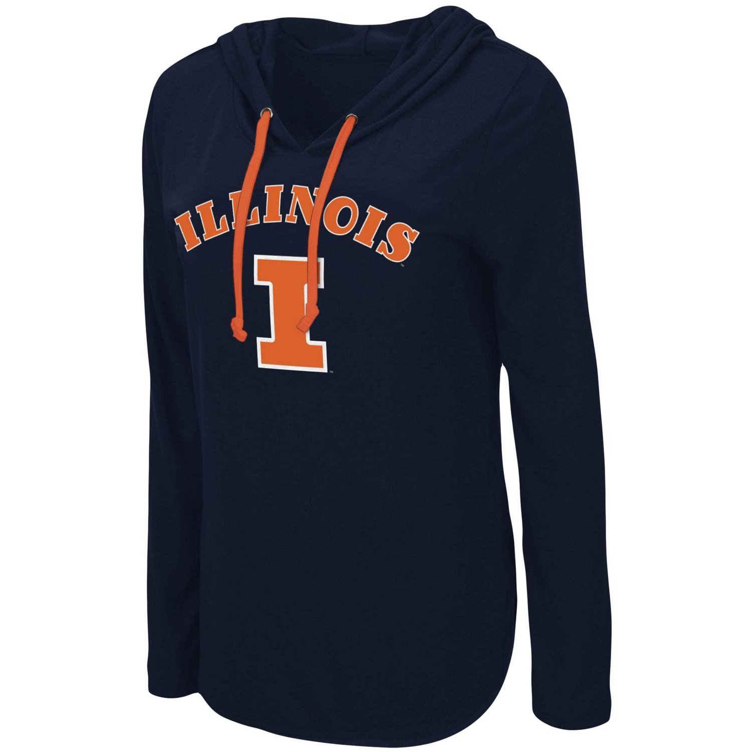 Colosseum Illinois Fighting Illini My Lover Lightweight Hooded Long Sleeve T-Shirt - view number 2
