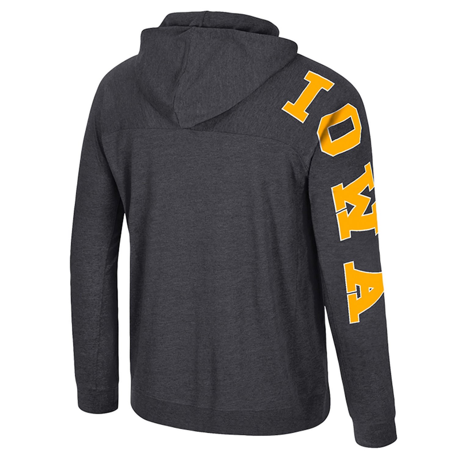 Colosseum Iowa Hawkeyes Back in Business Long Sleeve Raglan Hooded T-Shirt - view number 3