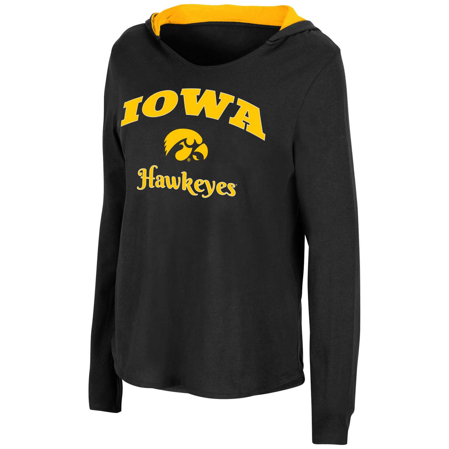 Colosseum Iowa Hawkeyes Catalina Hoodie Long Sleeve T-Shirt - view number 2