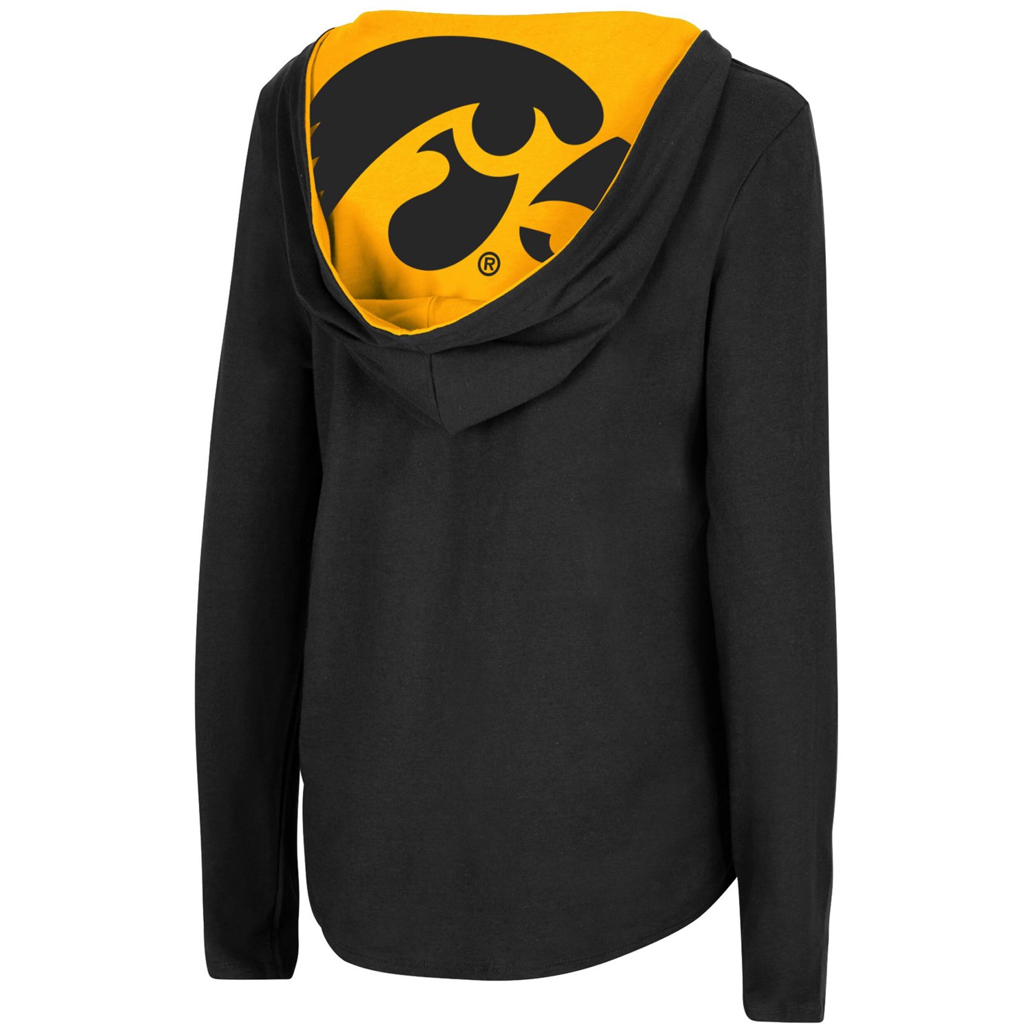 Colosseum Iowa Hawkeyes Catalina Hoodie Long Sleeve T-Shirt - view number 3