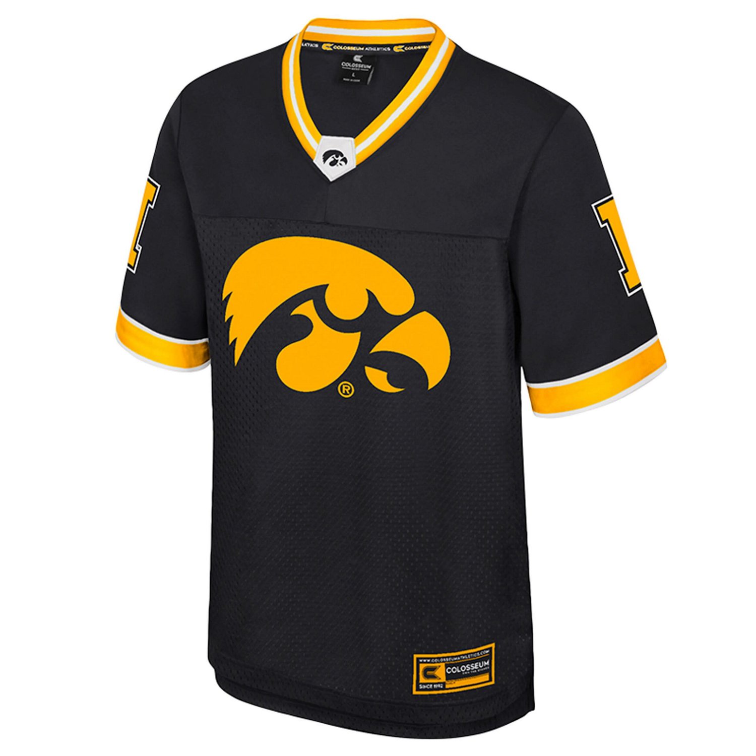 Colosseum Iowa Hawkeyes Nothing But The Hits Football Jersey - view number 2