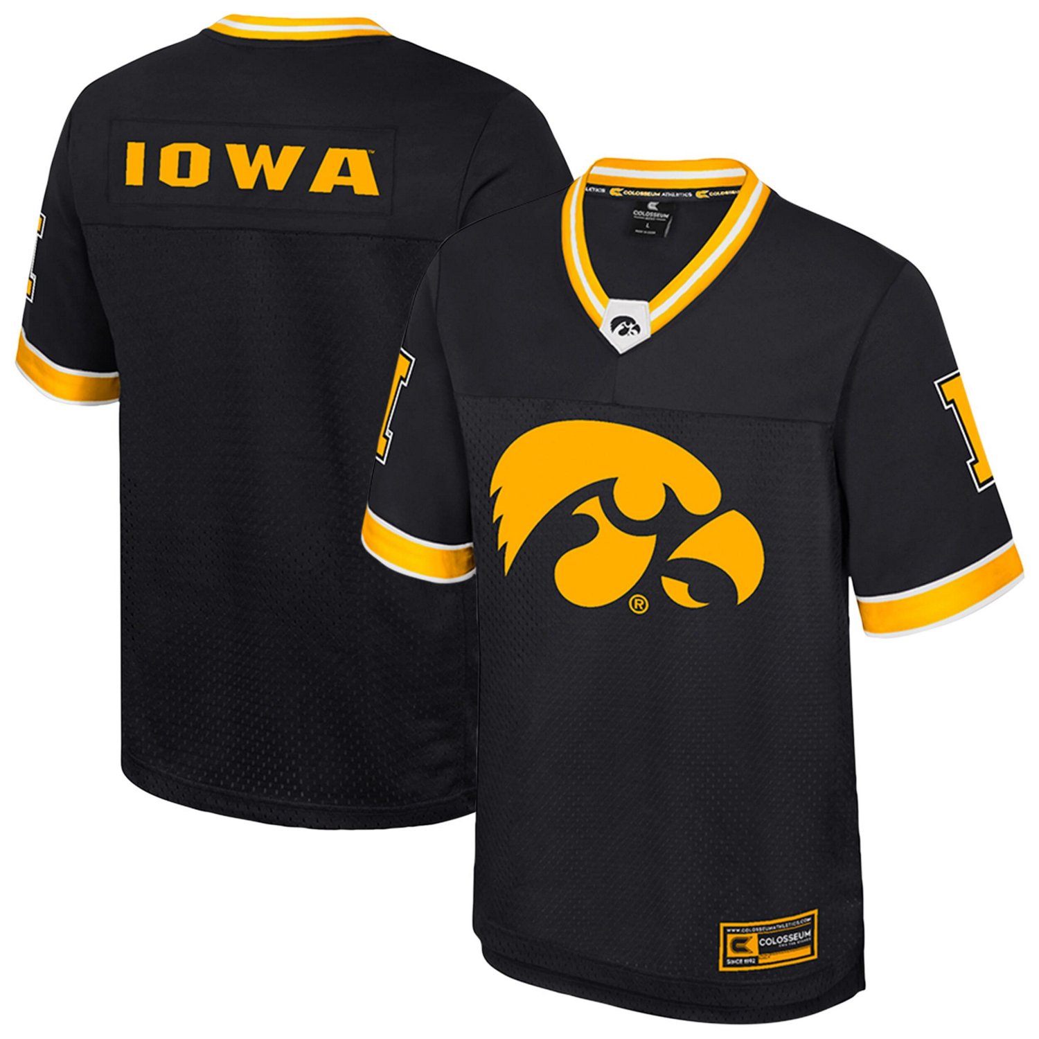 Colosseum Iowa Hawkeyes Nothing But The Hits Football Jersey - view number 1