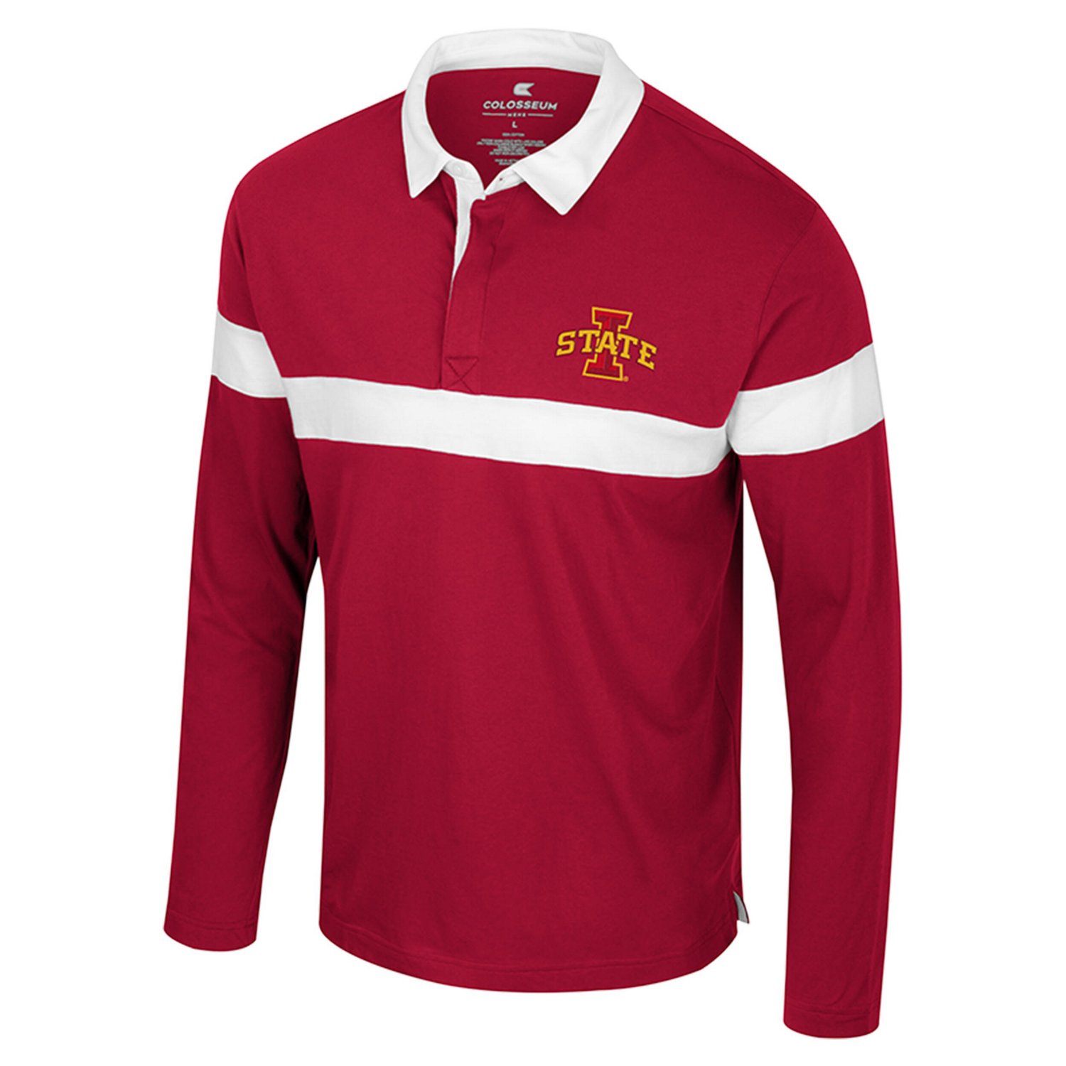 Colosseum Iowa State Cyclones Too Cool For School Long Sleeve Polo - view number 2