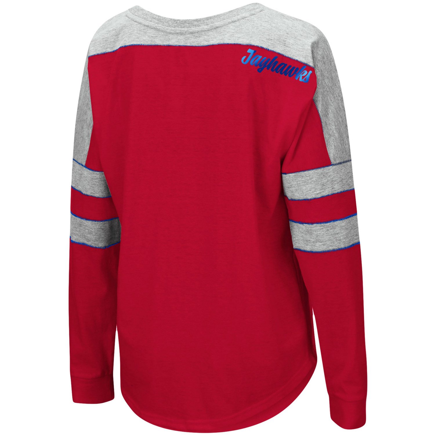 Colosseum Kansas Jayhawks Trey Dolman Long Sleeve T-Shirt - view number 3