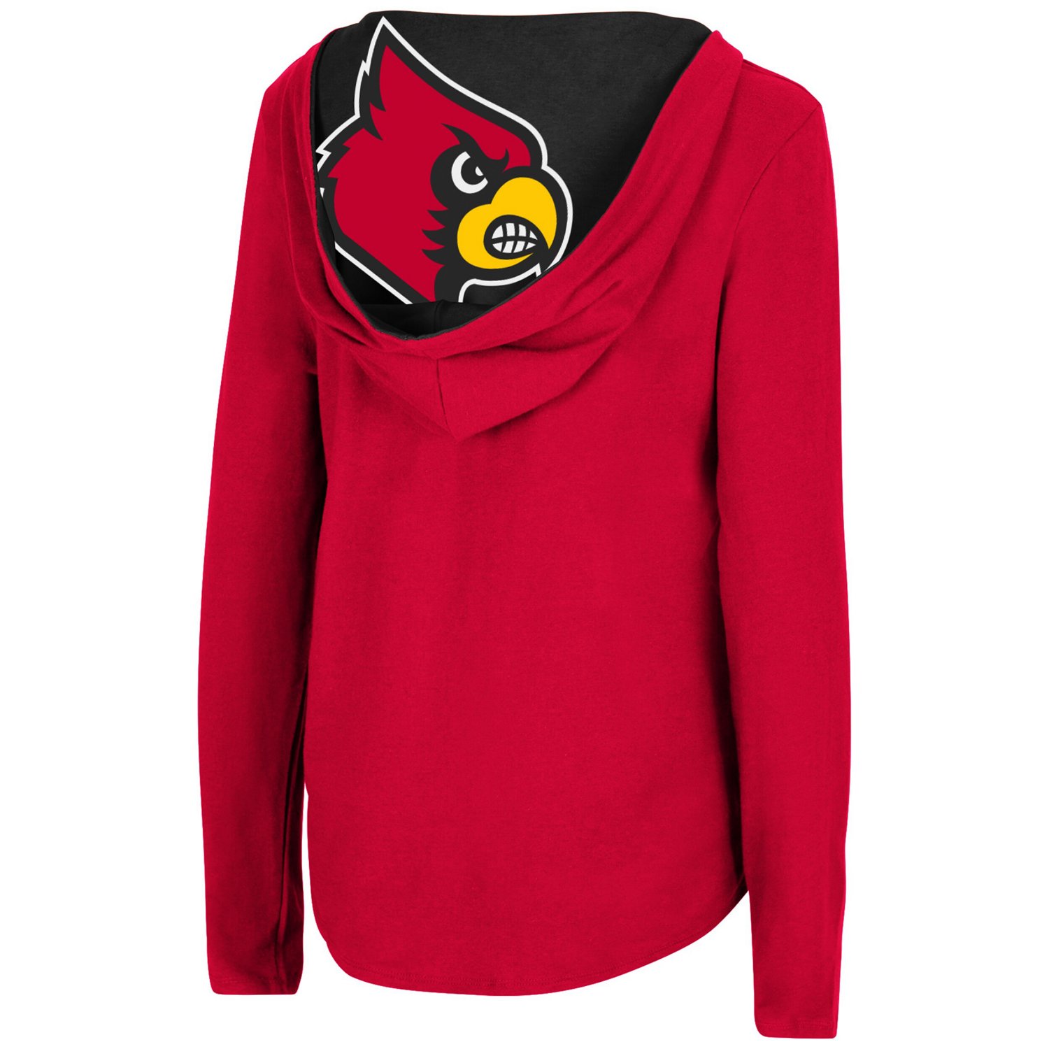 Colosseum Louisville Cardinals Catalina Hoodie Long Sleeve T-Shirt - view number 3