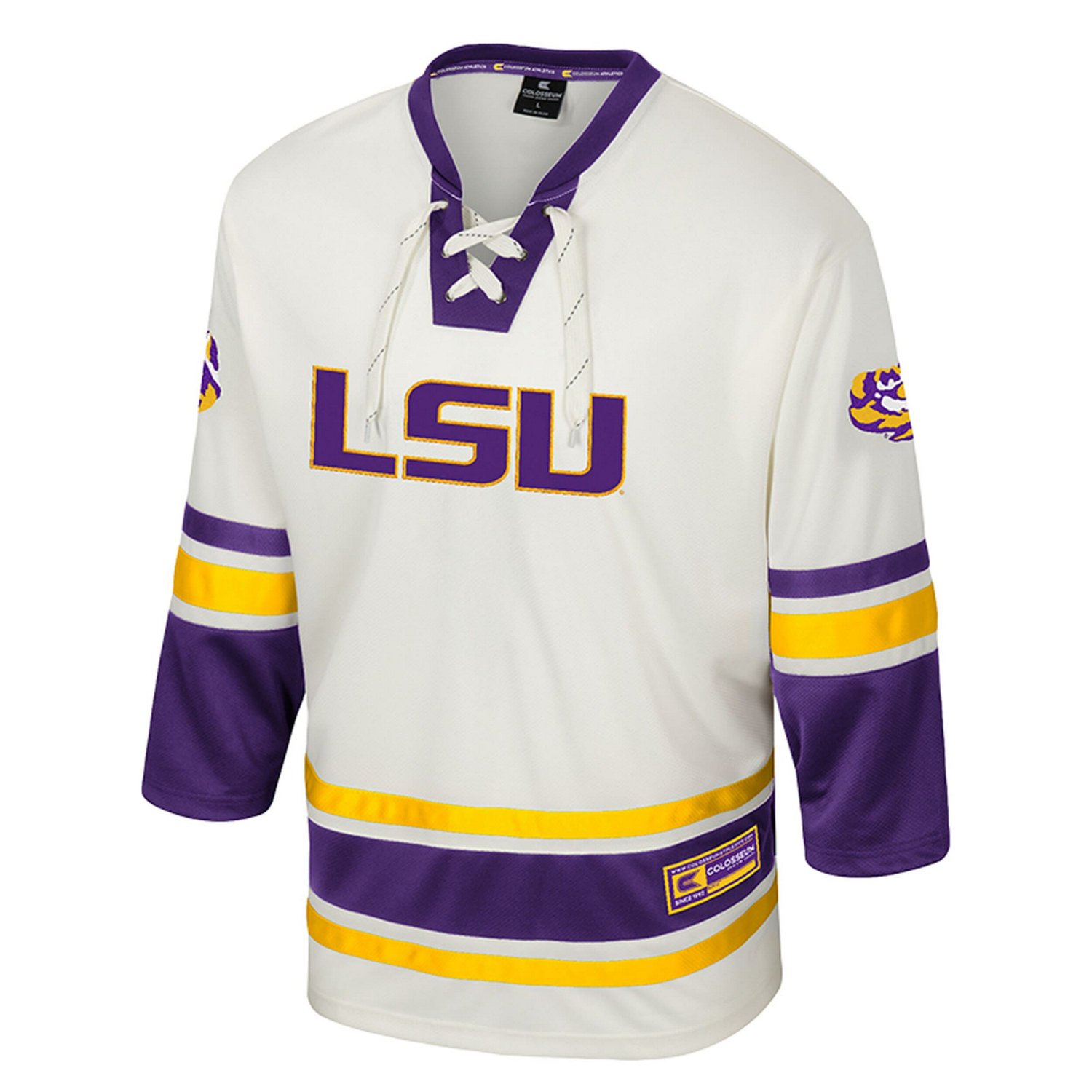 Colosseum LSU Tigers Puck Proud Fashion Hockey Jersey - view number 2