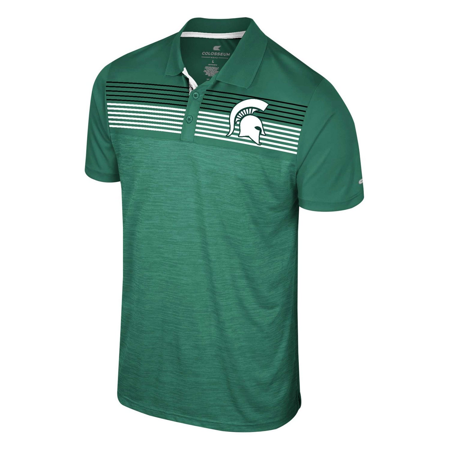Colosseum Michigan State Spartans Big  Tall Langmore Polo                                                                        - view number 2