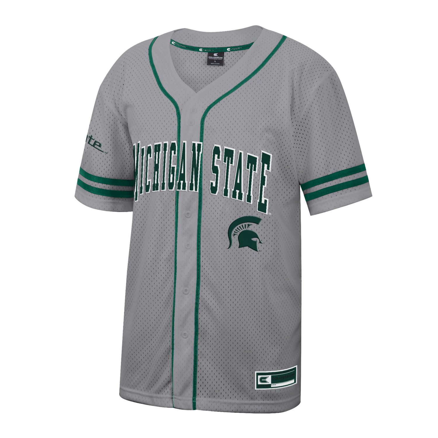 Colosseum Michigan State Spartans Free Spirited Baseball Jersey - view number 2