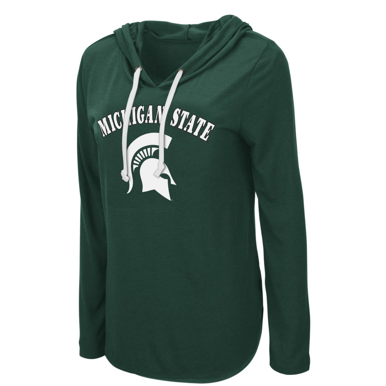 Colosseum Michigan State Spartans My Lover Lightweight Hooded Long Sleeve T-Shirt