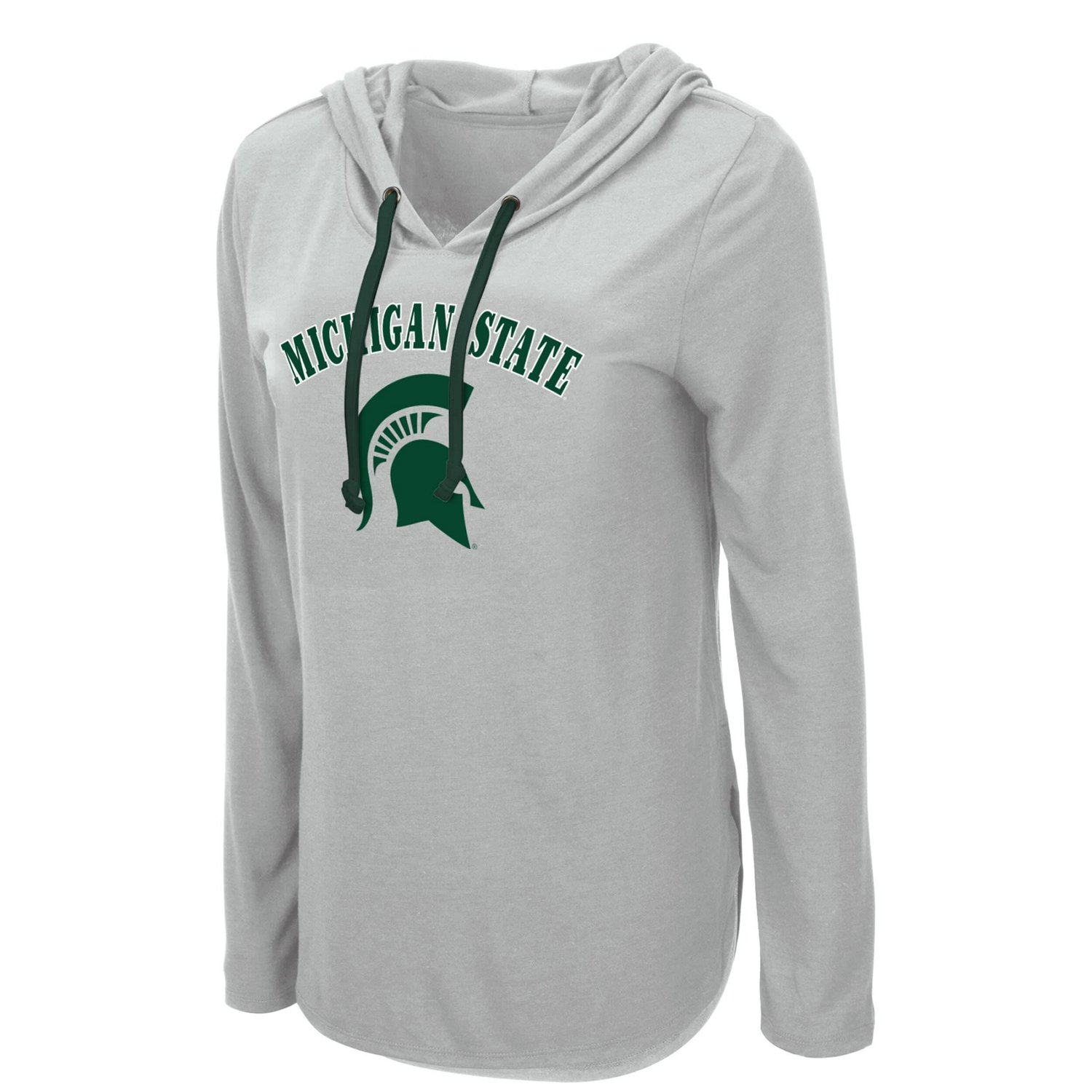 Colosseum Michigan State Spartans My Lover Lightweight Hooded Long Sleeve T-Shirt - view number 2