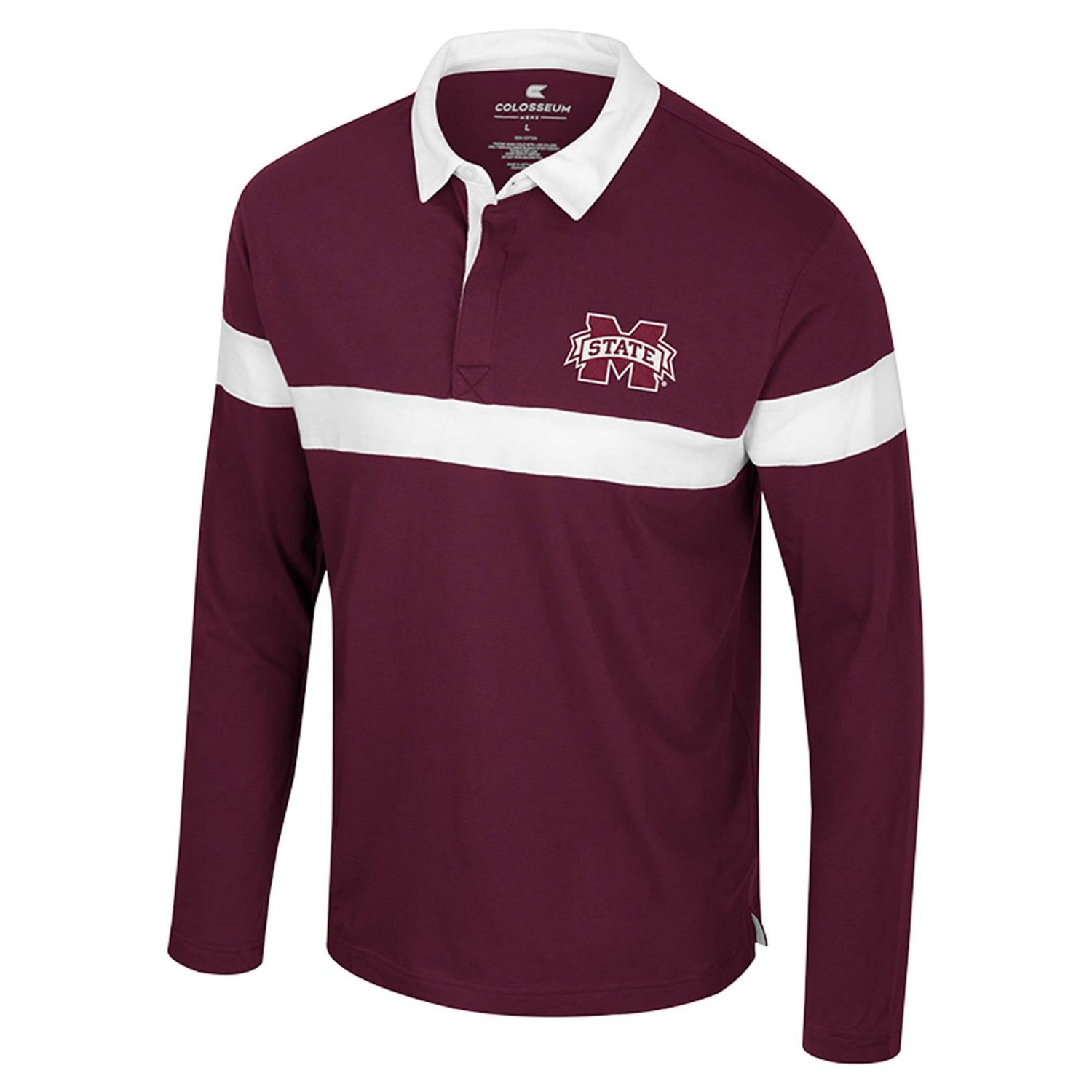Colosseum Mississippi State Bulldogs Too Cool For School Long Sleeve Polo