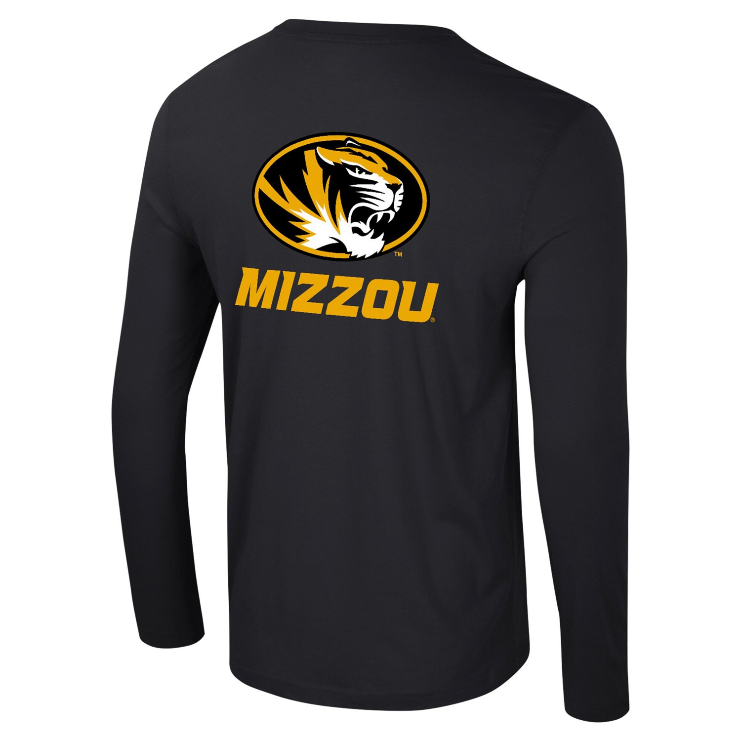 Colosseum Missouri Tigers Logo Lockup 3-Hit Active Blend Long Sleeve T-Shirt - view number 3