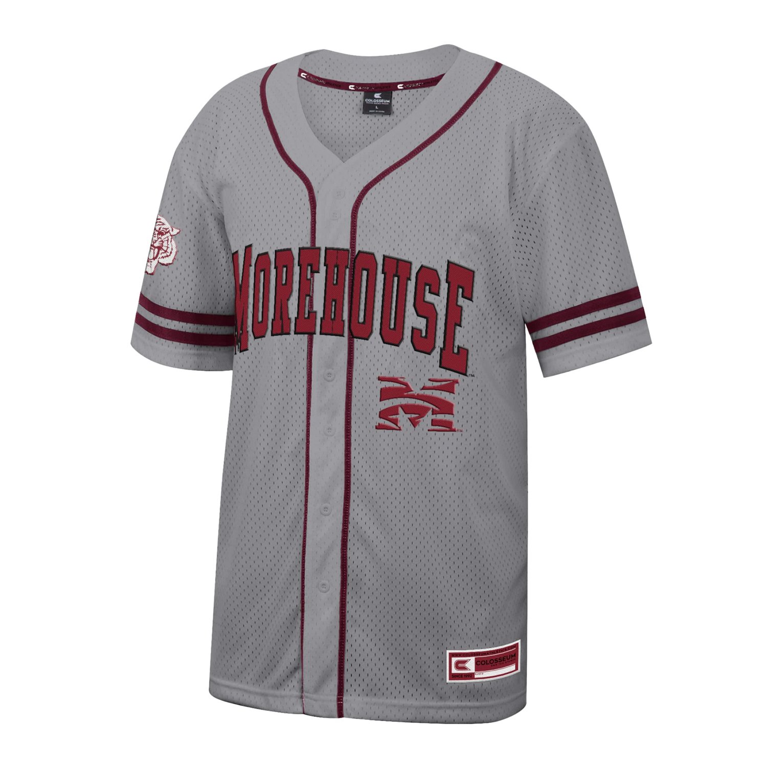 Colosseum Morehouse Maroon Tigers Free Spirited Baseball Jersey - view number 2