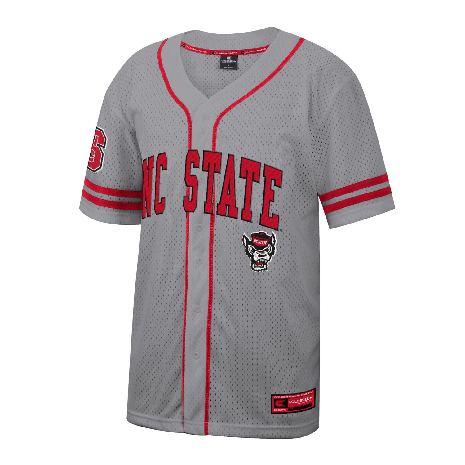 Colosseum NC State Wolfpack Free Spirited Baseball Jersey - view number 2