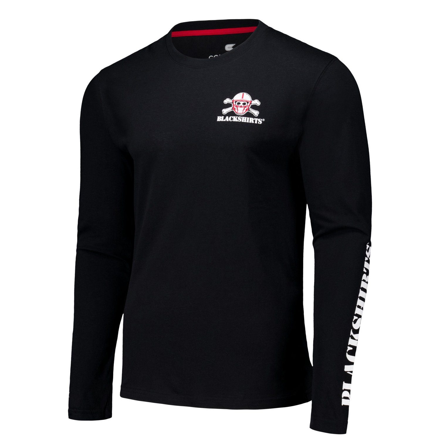 Colosseum Nebraska Huskers Logo Lockup 3-Hit Active Blend Long Sleeve T-Shirt - view number 2