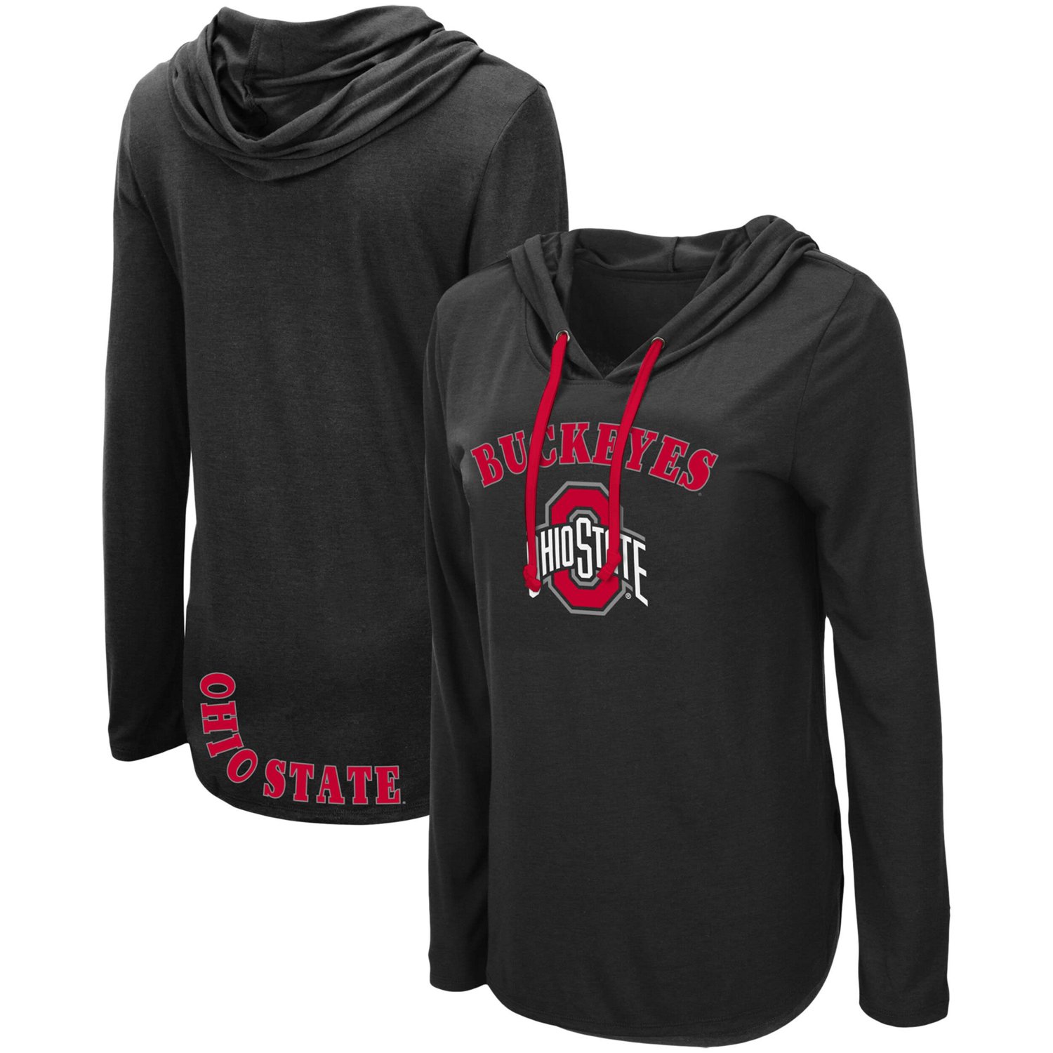 Colosseum Ohio State Buckeyes My Lover Lightweight Hooded Long Sleeve T-Shirt - view number 1