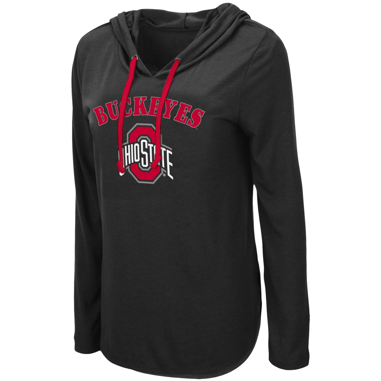 Colosseum Ohio State Buckeyes My Lover Lightweight Hooded Long Sleeve T-Shirt - view number 2