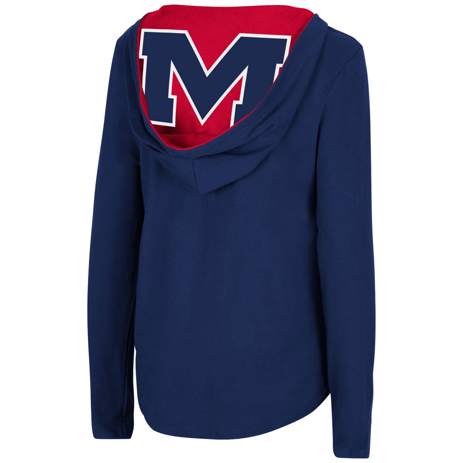 Colosseum Ole Miss Rebels Catalina Hoodie Long Sleeve T-Shirt - view number 3
