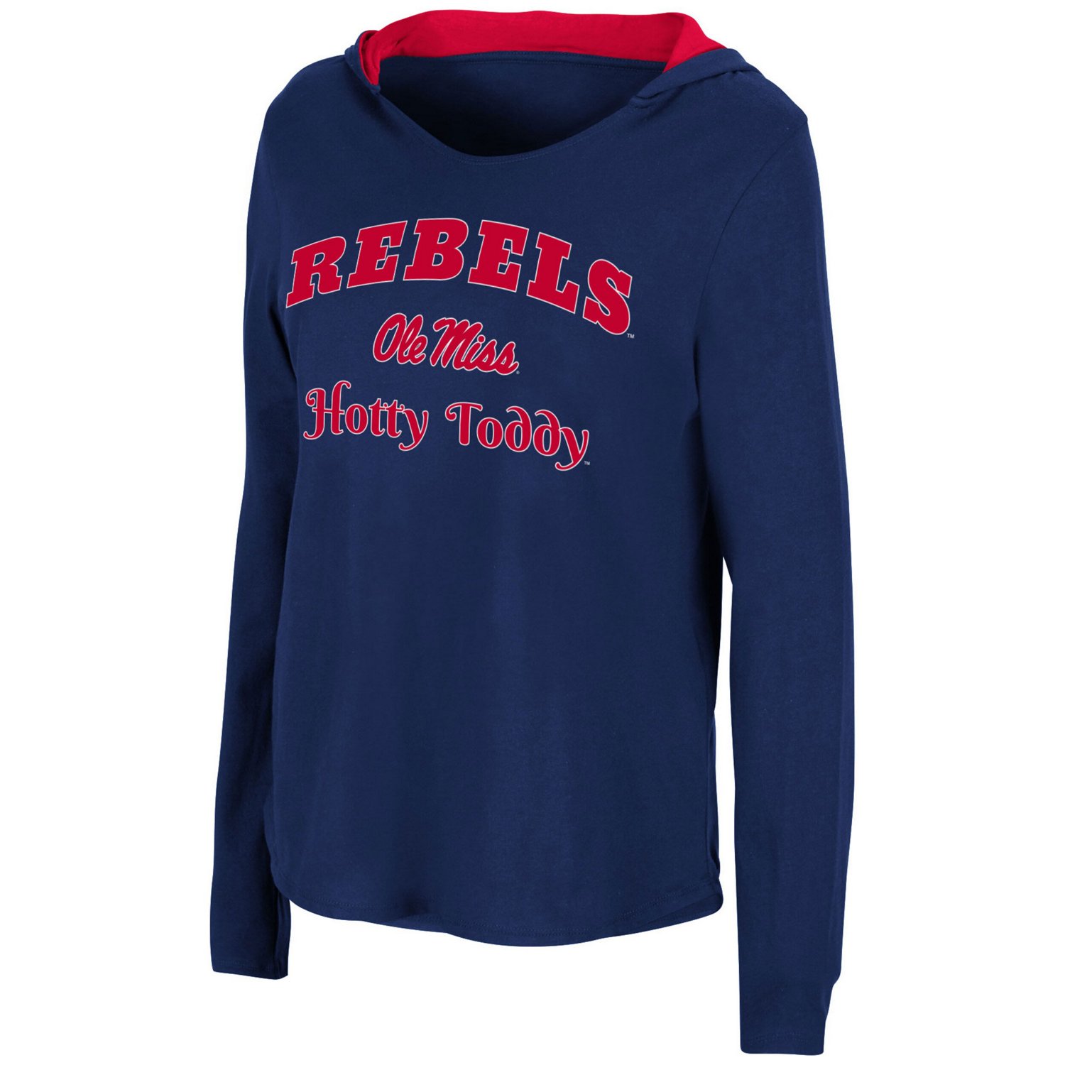 Colosseum Ole Miss Rebels Catalina Hoodie Long Sleeve T-Shirt - view number 2