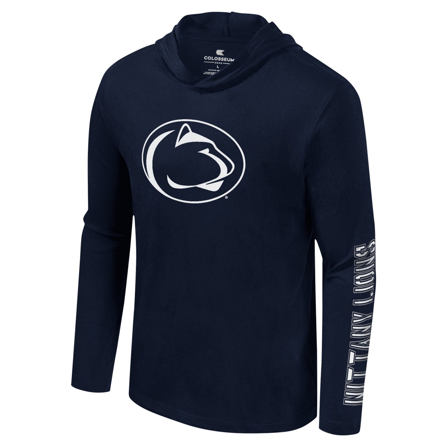 Colosseum Penn State Nittany Lions Color Pop Active Blend 2-Hit Long Sleeve Hooded T-Shirt - view number 2