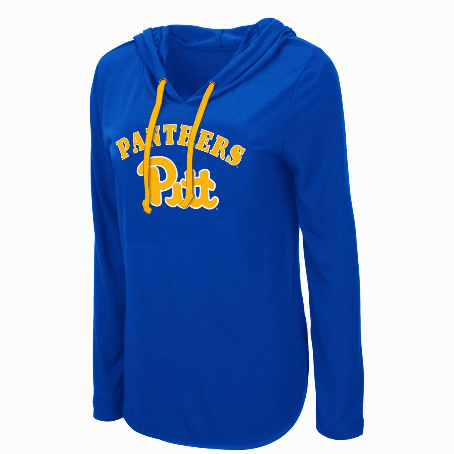 Colosseum Pitt Panthers My Lover Lightweight Hooded Long Sleeve T-Shirt - view number 2