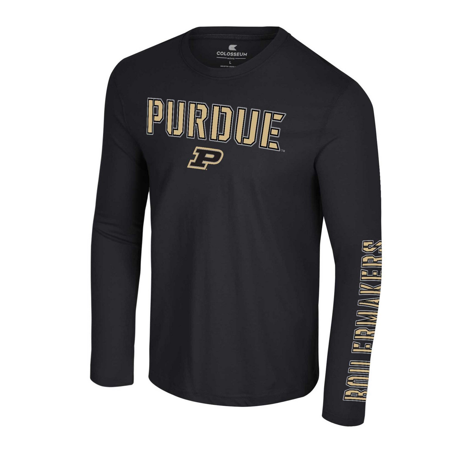 Colosseum Purdue Boilermakers Color Pop Active Blend 2-Hit Long Sleeve T-Shirt - view number 2