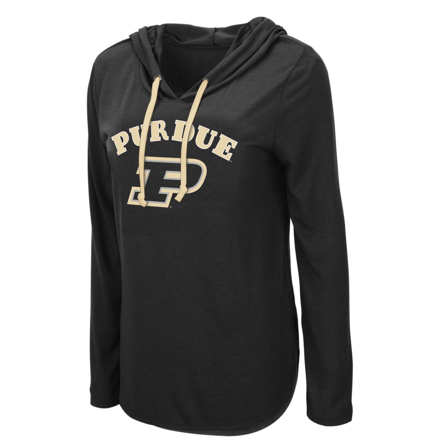 Colosseum Purdue Boilermakers My Lover Lightweight Hooded Long Sleeve T-Shirt - view number 2