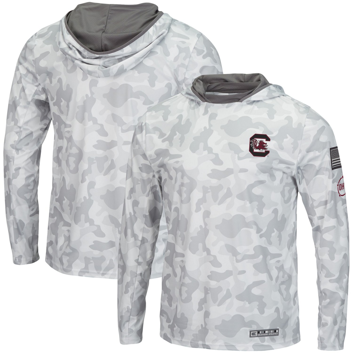 Colosseum South Carolina Gamecocks OHT Military Appreciation Long Sleeve Hoodie Top