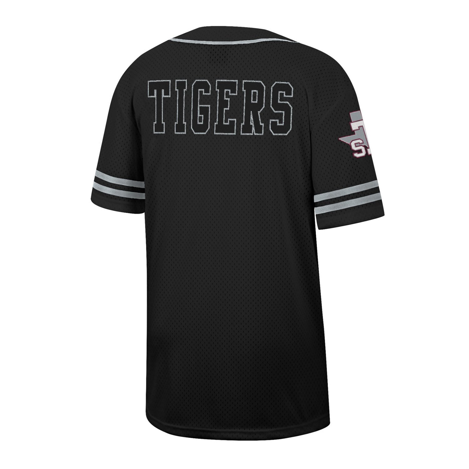 Colosseum Texas Southern Tigers Free Spirited Mesh Button-Up Baseball Jersey - view number 3