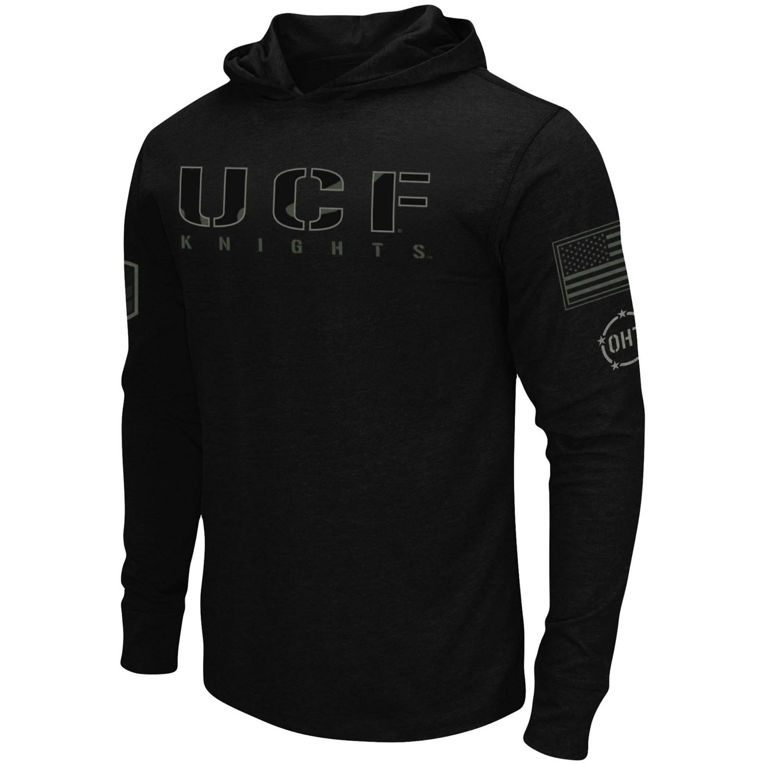 Colosseum UCF Knights OHT Military Appreciation Hoodie Long Sleeve T-Shirt - view number 2