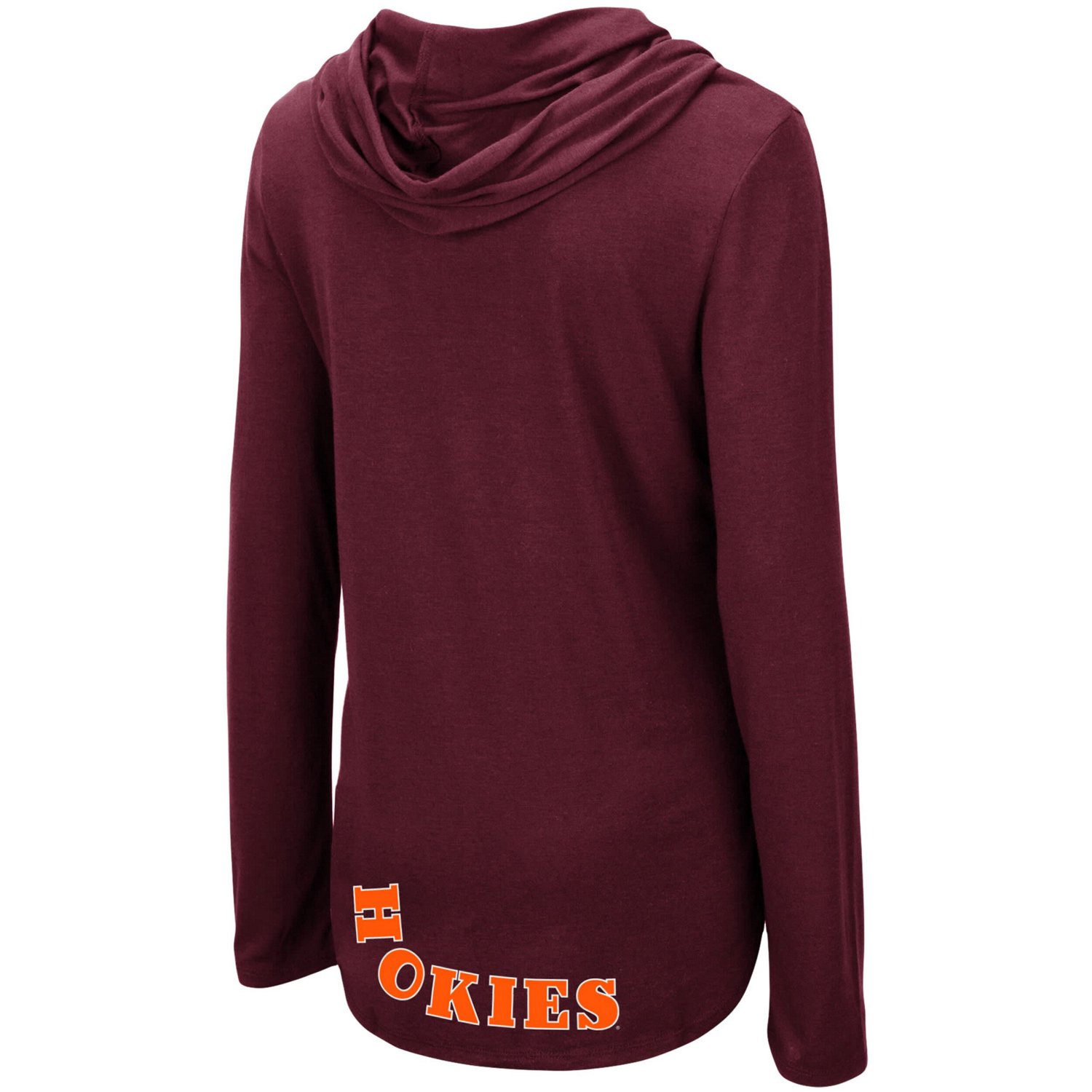 Colosseum Virginia Tech Hokies My Lover Lightweight Hooded Long Sleeve T-Shirt - view number 3