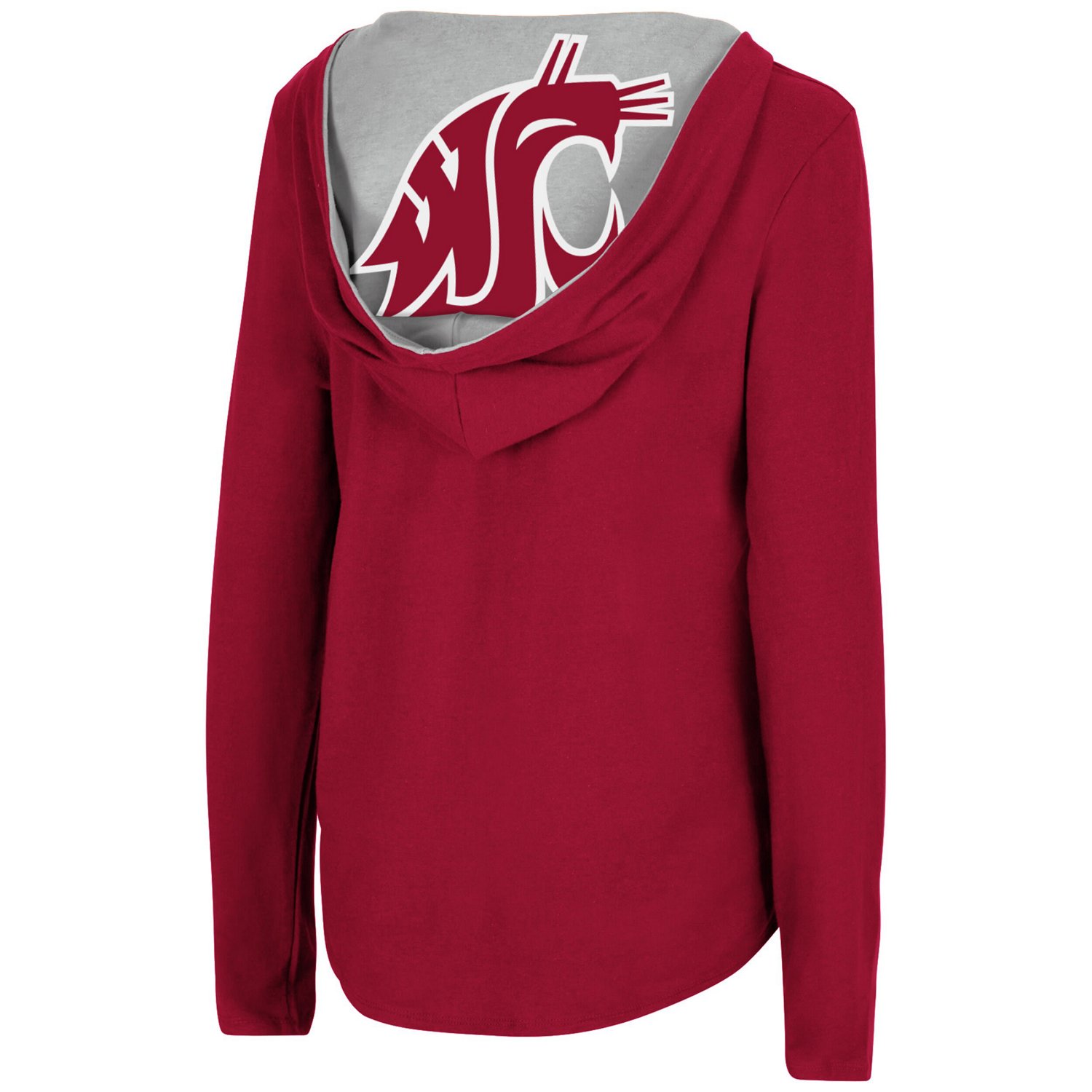 Colosseum Washington State Cougars Catalina Hoodie Long Sleeve T-Shirt                                                           - view number 3