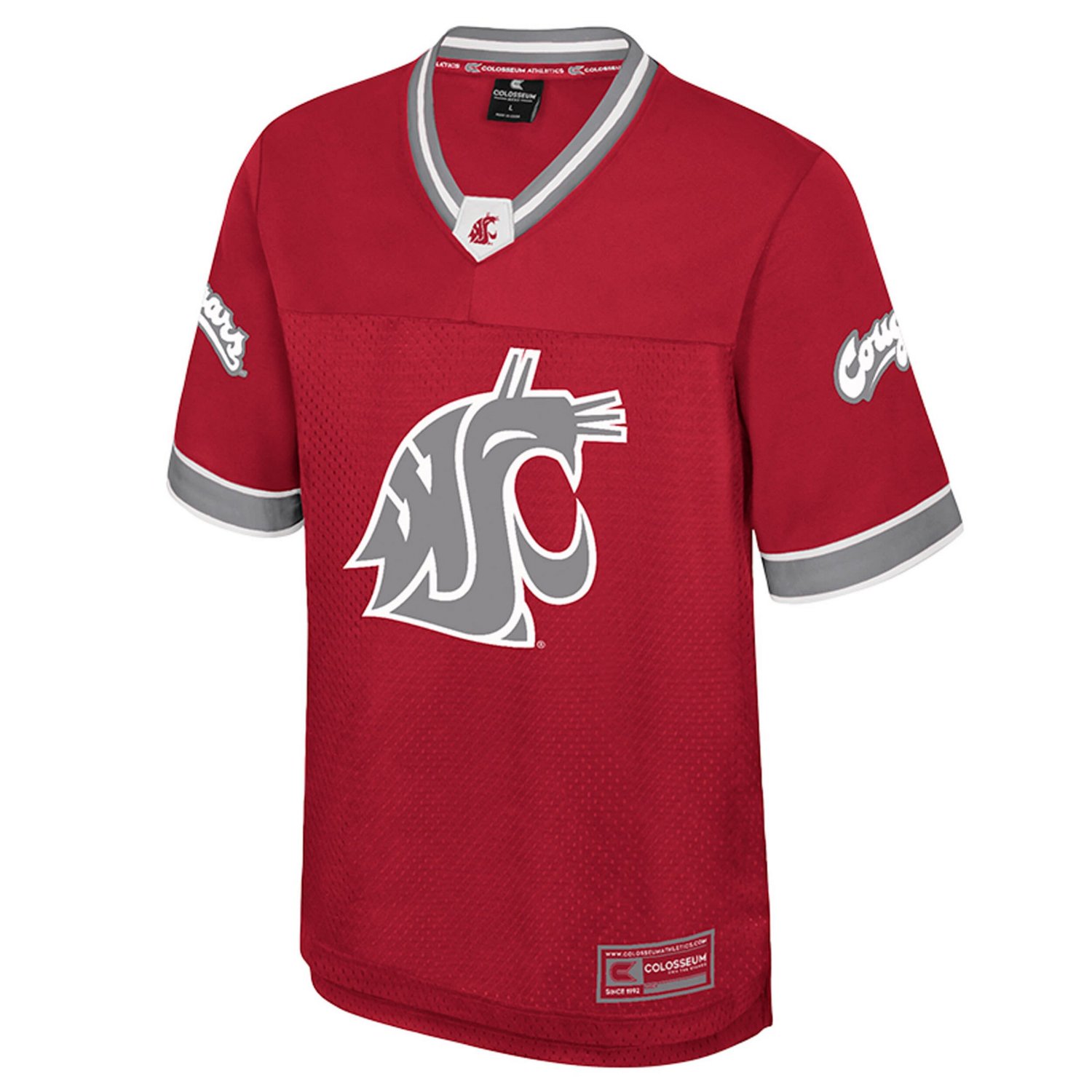 Colosseum Washington State Cougars Nothing But The Hits Football Jersey - view number 2