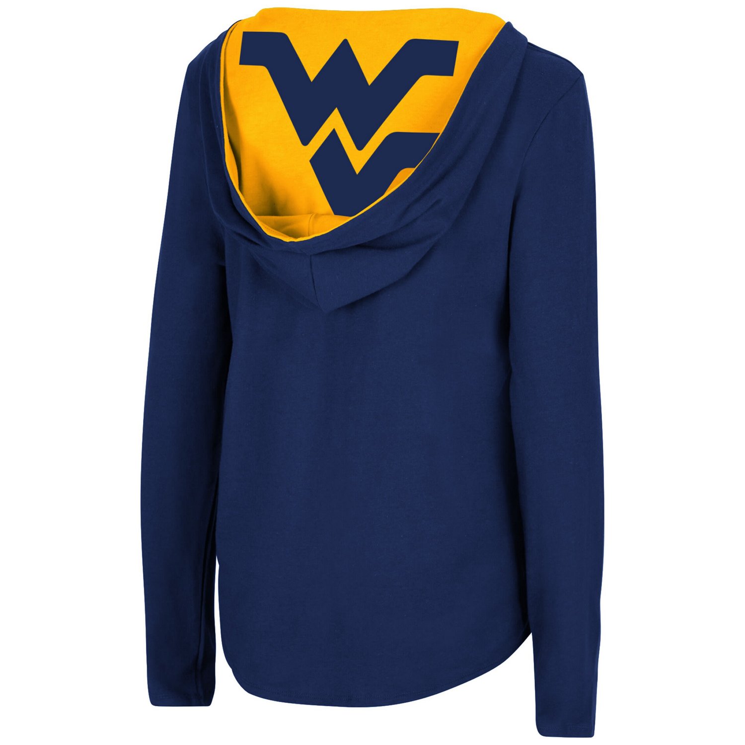 Colosseum West Virginia Mountaineers Catalina Hoodie Long Sleeve T-Shirt                                                         - view number 2
