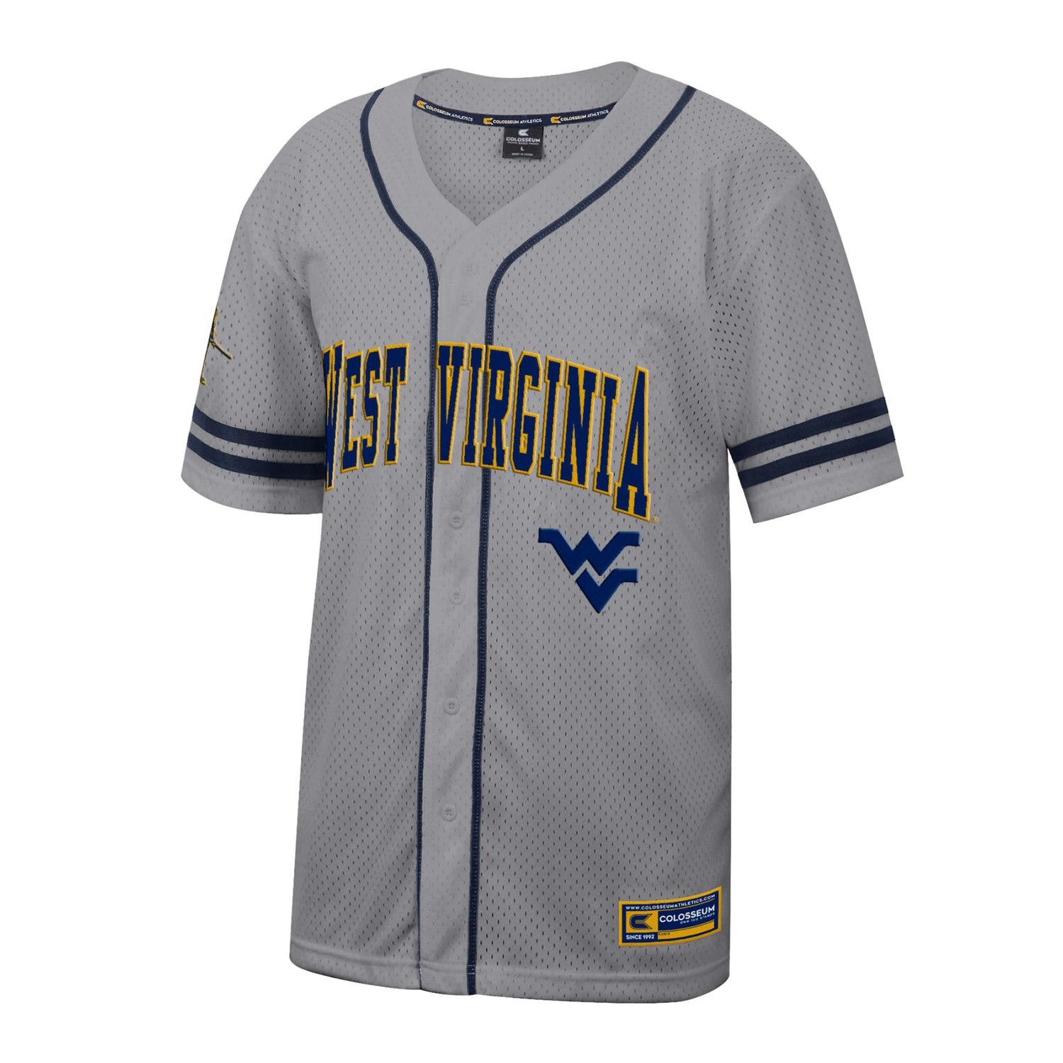 Colosseum West Virginia Mountaineers Free Spirited Baseball Jersey - view number 2