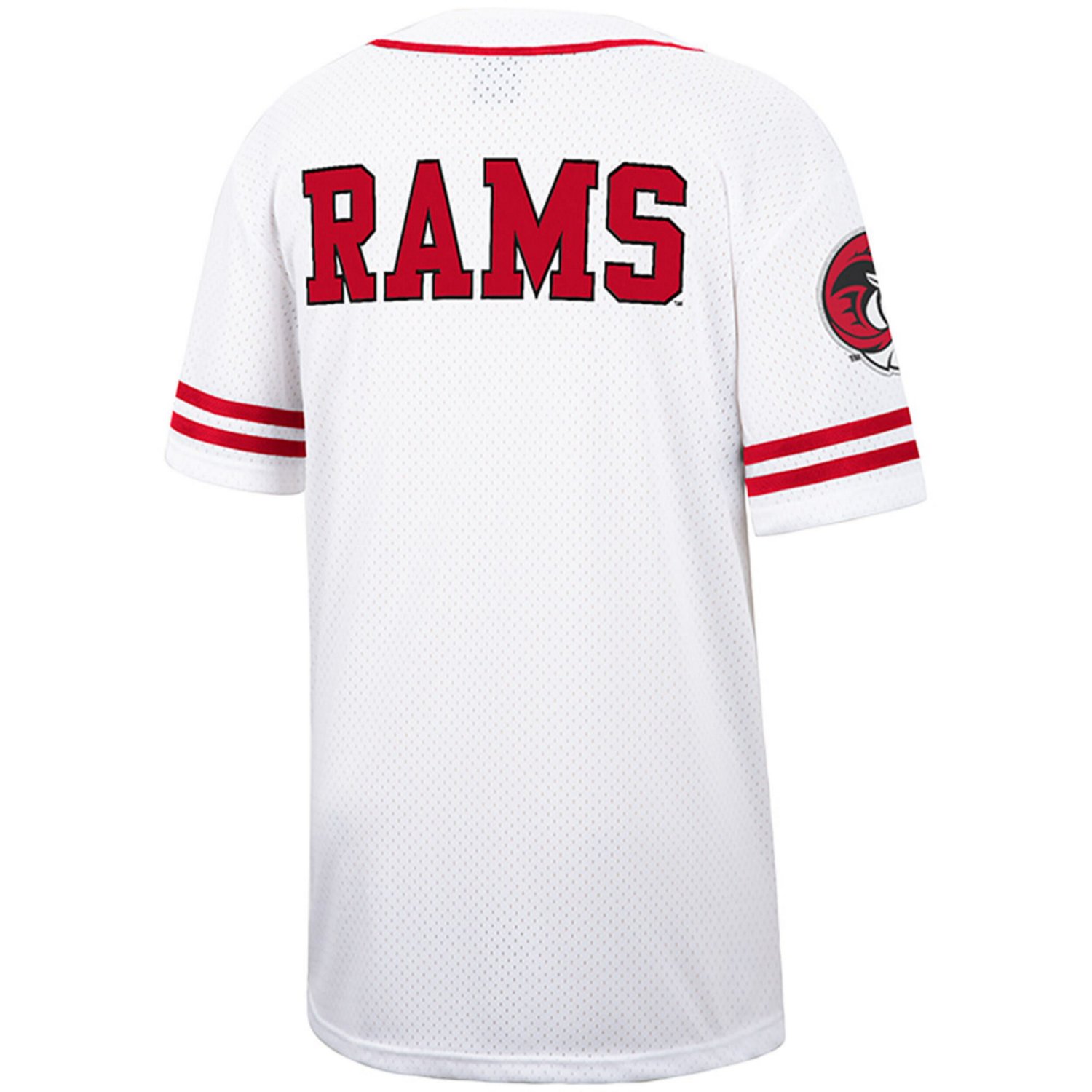 Colosseum Winston-Salem State Rams Free Spirited Mesh Button-Up Baseball Jersey - view number 3
