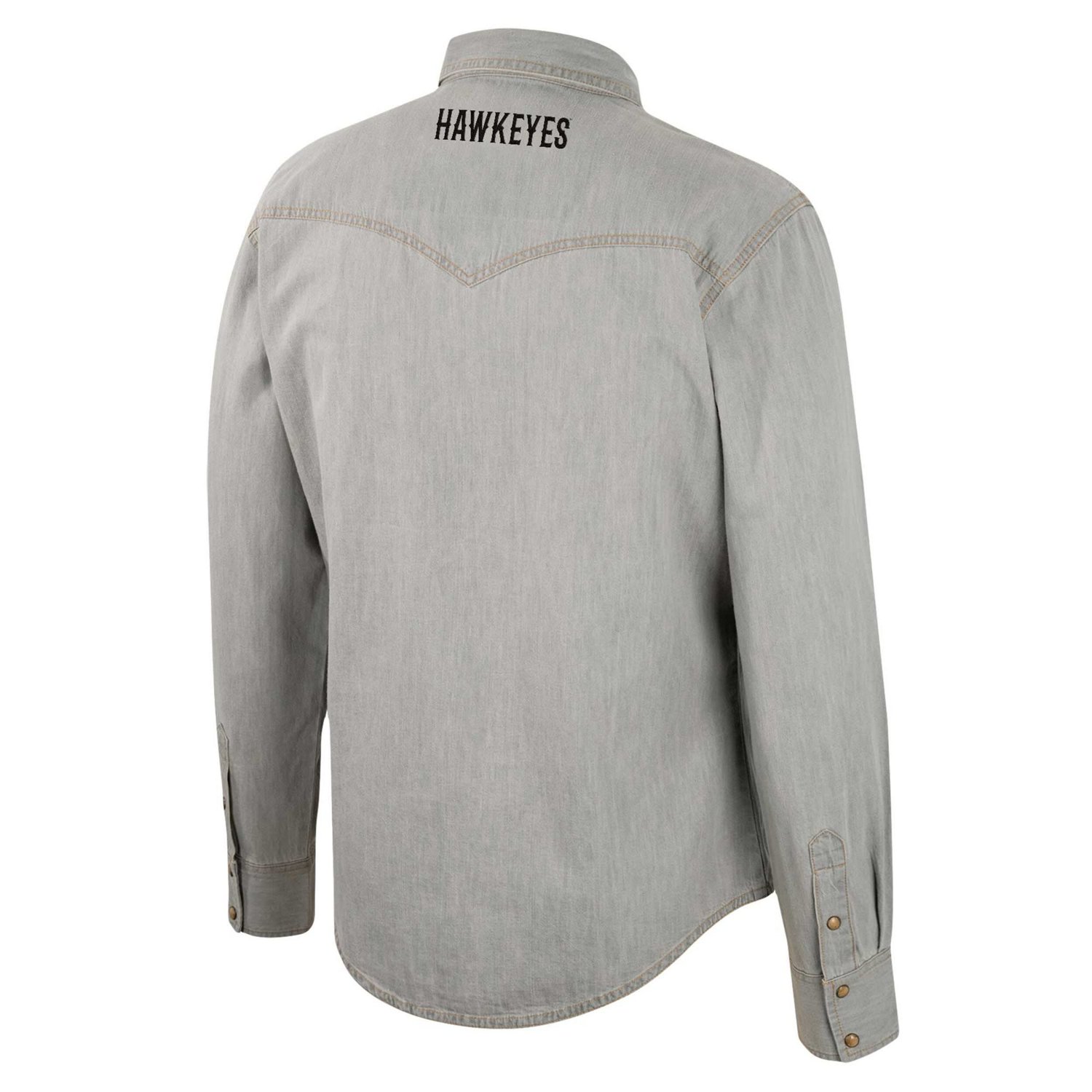 Colosseum x Wrangler Iowa Hawkeyes Cowboy Cut Western Full-Snap Long Sleeve Shirt - view number 3