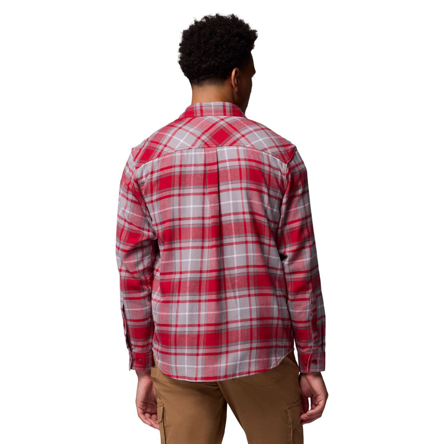 Columbia Arkansas Razorbacks Flare Gun Omni-Wick Flannel Long Sleeve Button-Up Shirt - view number 2