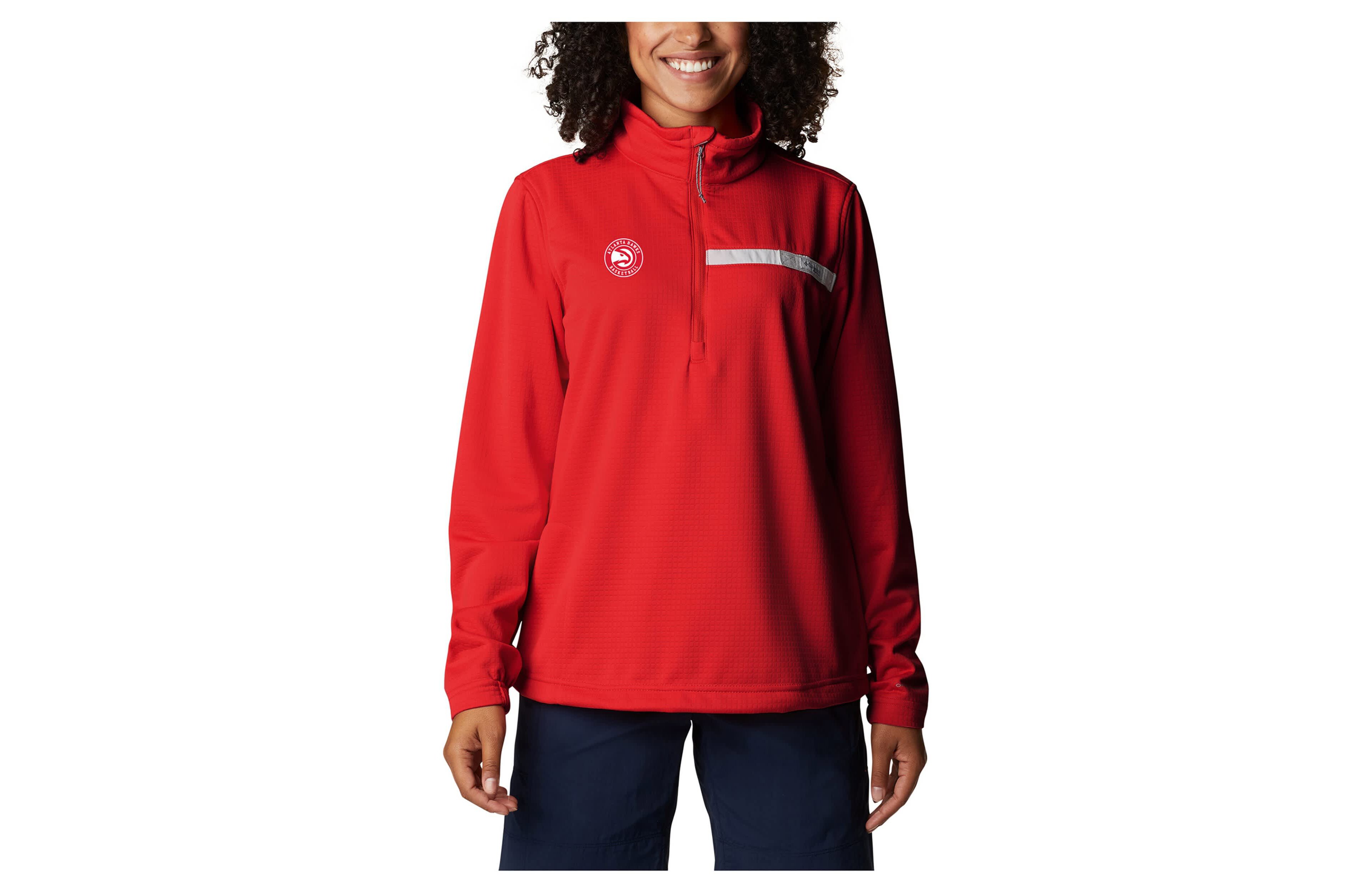 Columbia Atlanta Hawks Skiff Guide Fleece Pullover Top