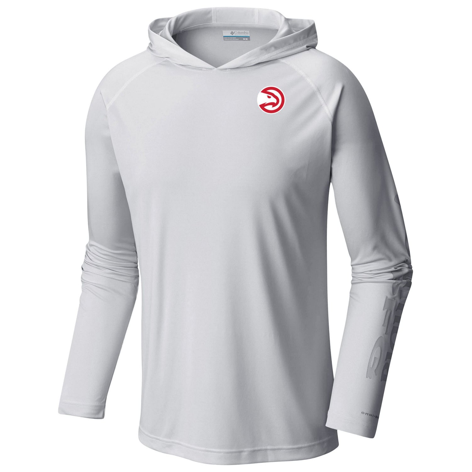 Columbia Atlanta Hawks Terminal Tackle Long Sleeve Hoodie T-Shirt                                                                - view number 2