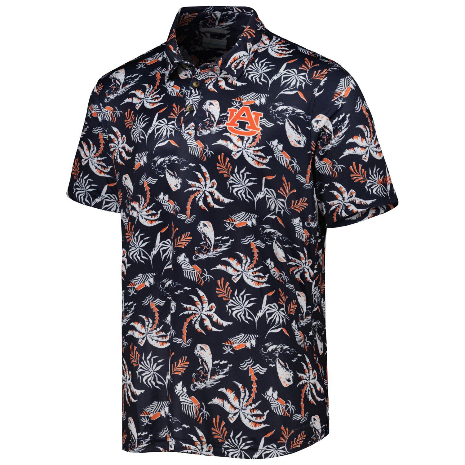 Columbia Auburn Tigers Super Terminal Tackle Omni-Shade Polo