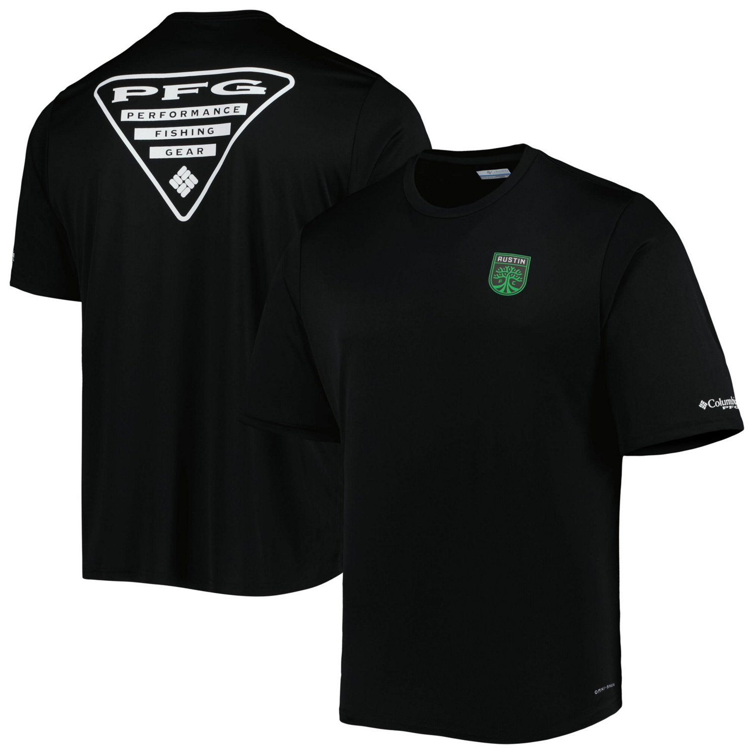 Men s Columbia Black Austin FC Terminal Tackle Omni Shade T Shirt Size Extra Large