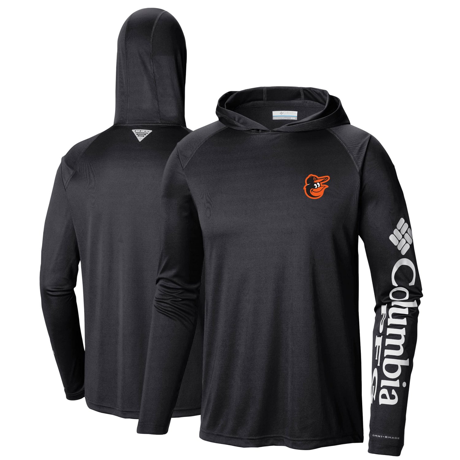 Columbia Baltimore Orioles Terminal Tackle Long Sleeve Hoodie T-Shirt