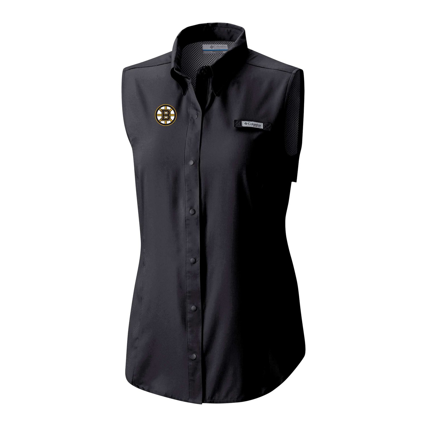 Columbia Boston Bruins Tamiami Omni-Shade Sleeveless Button-Up Shirt                                                             - view number 2